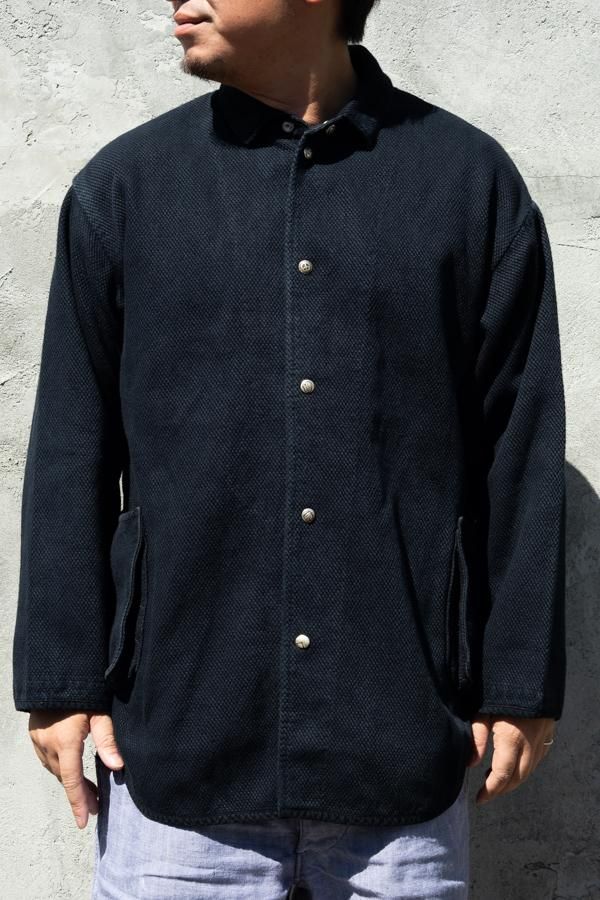 メンズPORTER CLASSIC】PC KENDO SHIRT JACKET WITH SILVER BUTTONS-SLOW&STEADY