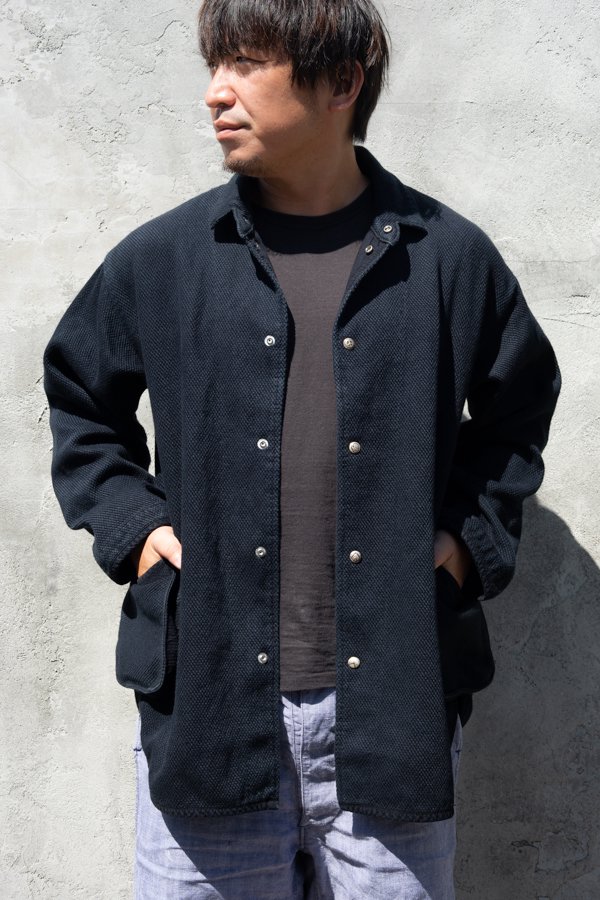PORTER CLASSIC】PC KENDO SHIRT JACKET WITH SILVER BUTTONS-SLOW&STEADY