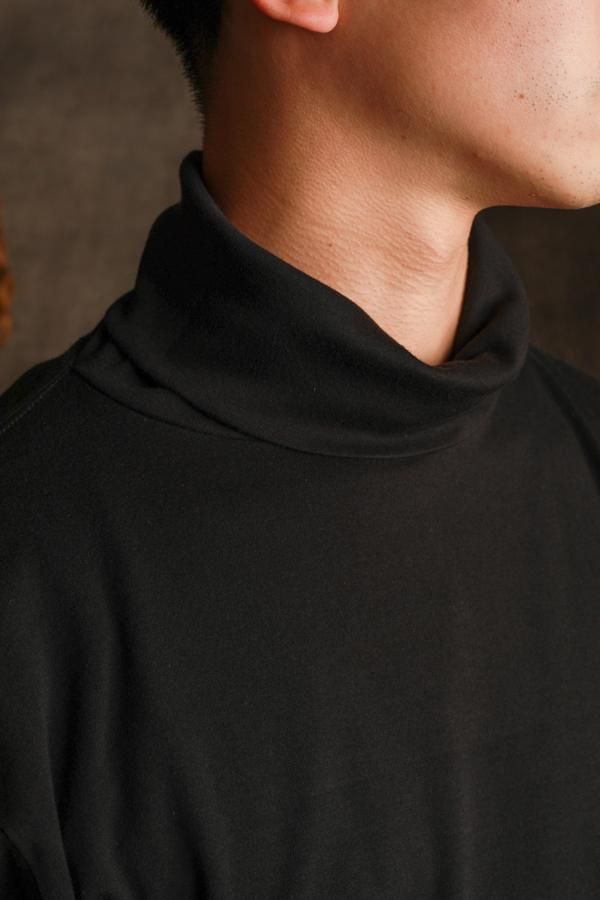 PORTER CLASSIC】COTTON STRETCH TURTLENECK-SLOW&STEADY