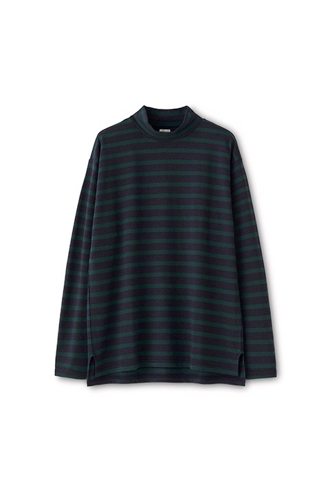 PHIGVEL】BORDER MOCKNECK TOP -SLOW＆STEADY