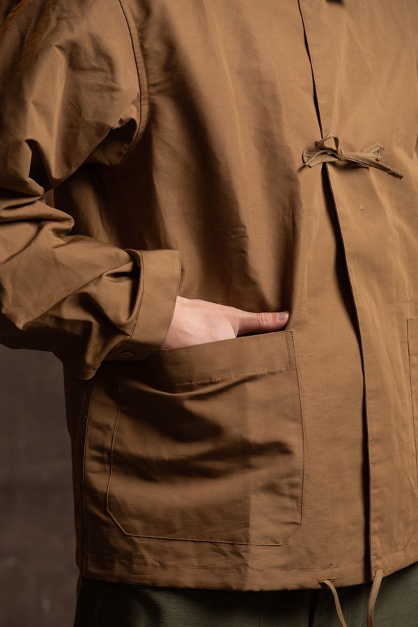 【PHIGVEL】COTTON LINEN STAND COLLAR JACKET-SLOW＆STEADY