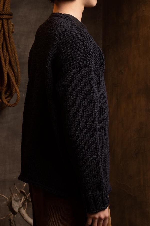 PHIGVEL HAND-KNITTING SWEATER サイズ 2 PHIGVEL】HAND-KNITTING SWEATER -SLOW＆STEADY