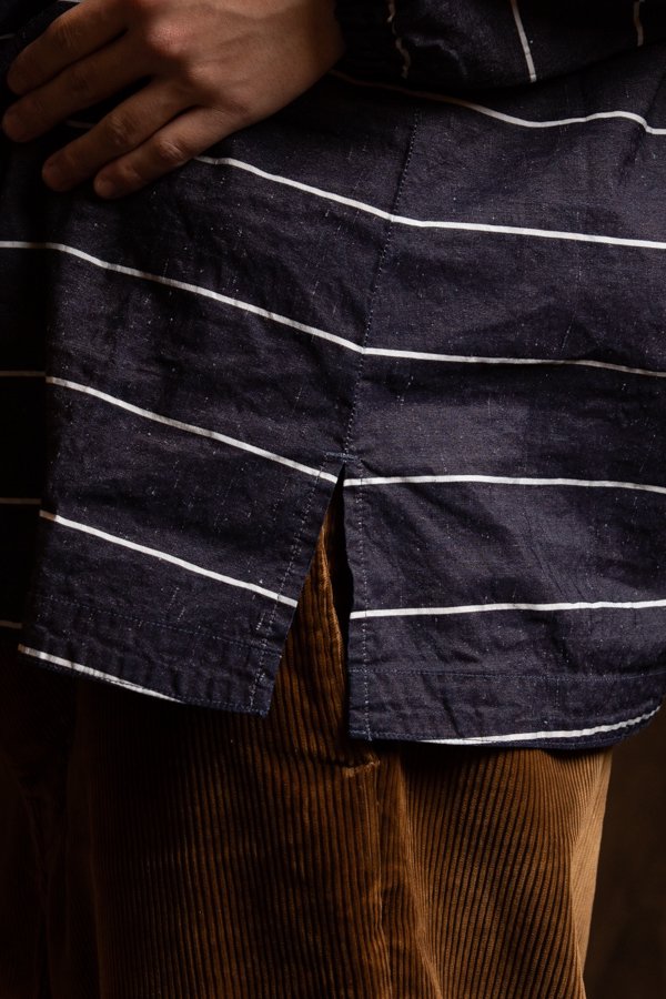 PORTER CLASSIC】FISHERMAN'S LINEN SMOCK SHIRT-SLOW&STEADY