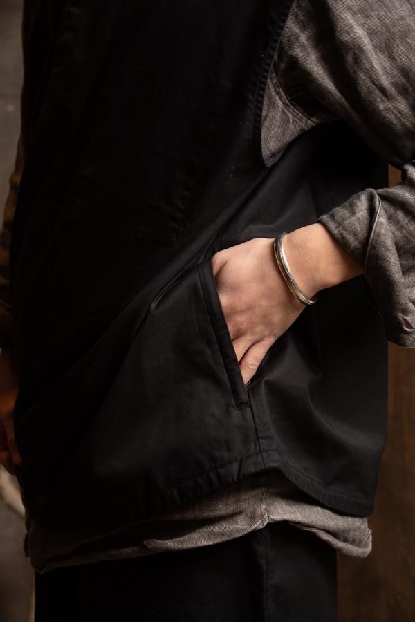 PORTER CLASSIC】GABARDINE STAND COLLAR VEST-SLOW&STEADY