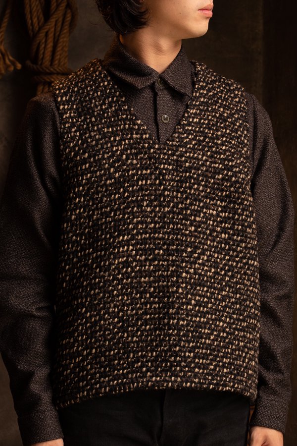 FRANK LEDER】MIXED WOOL VESTOVA-SLOW&STEADY