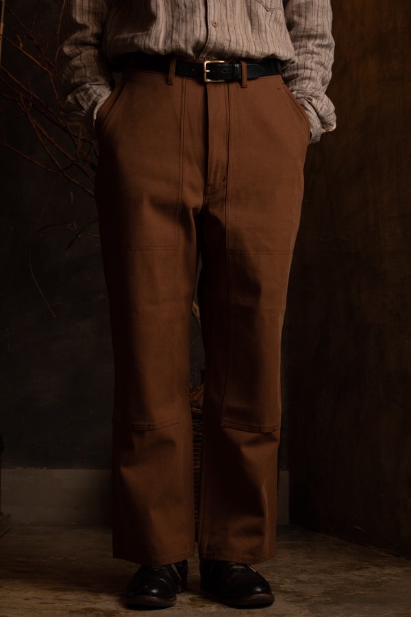 PHIGVEL】DUCK CLOTH DOUBLE KNEE PANTS-SLOW＆STEADY