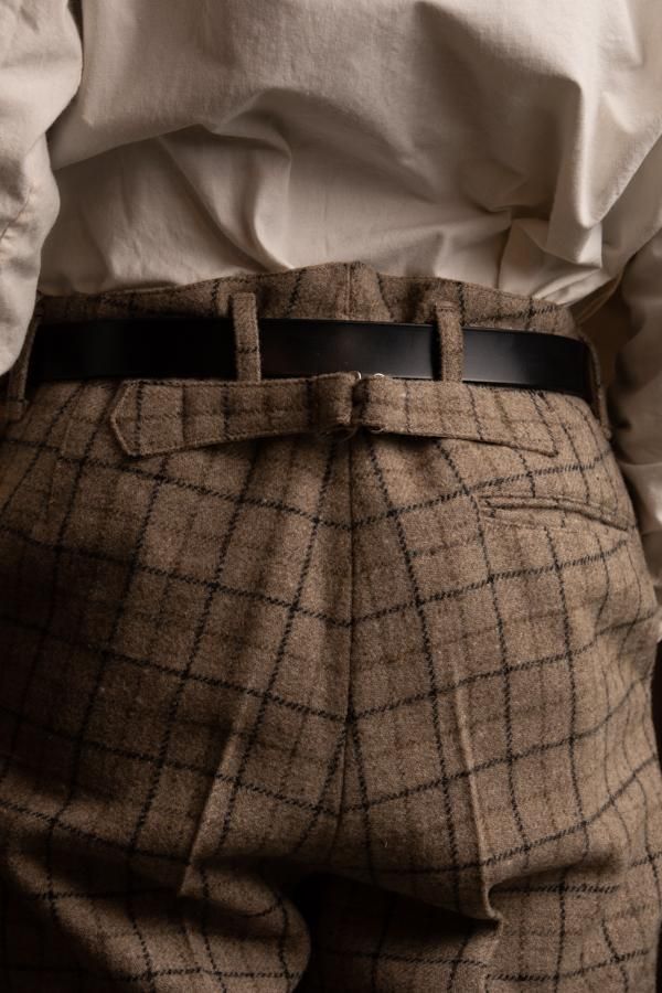 PHIGVEL】TATTERSALL CHECK TROUSERS-SLOW＆STEADY