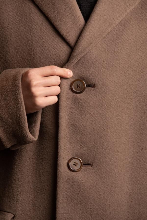 お値下げしました】Aquascutum ライトブラウン 比翼チェスターコート