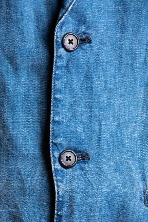 PORTER CLASSIC】INDIGO LINEN WIDE JACKET -SLOW&STEADY PORTER CLASSIC】INDIGO LINEN WIDE JACKET -SLOW&STEADY