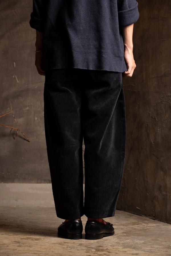 Porter Classic - CORDUROY 2-TONE GENERATION PANTS - BLACK