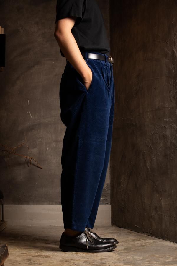 Porter Classic Corduroy Classic Pants - BLUE - Porter