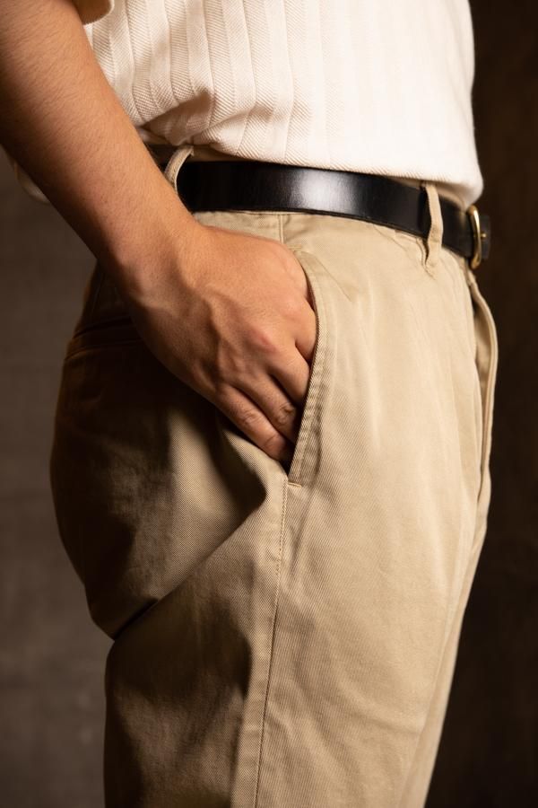 PORTER CLASSIC】ASTAIRE CHINOS/KHAKI-SLOW&STEADY