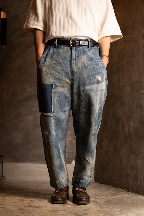 PORTER CLASSIC】 STEINBECK DENIM POCKET PANTS-SLOW&STEADY PORTER CLASSIC】 STEINBECK DENIM POCKET PANTS-SLOW&STEADY