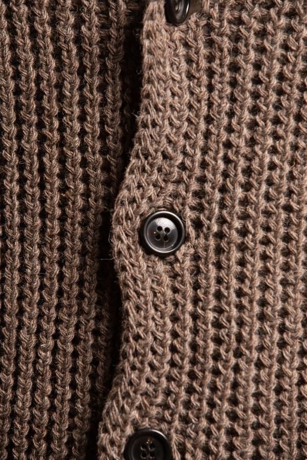 FRANK LEDER】ORGANIC MOUNTAIN WOOL CARDIGAN WITH HOODY FRANK LEDER】ORGANIC MOUNTAIN WOOL CARDIGAN WITH HOODY