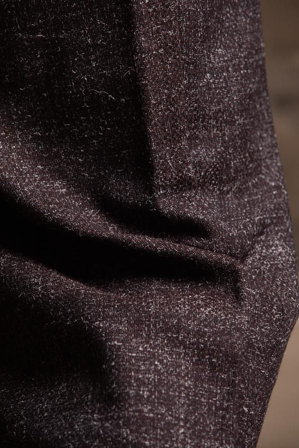 FRANK LEDER】RED/DARK BLUE WOOL DRAWSTRING 2TUCK TROUSERS FRANK LEDER】RED/DARK BLUE WOOL DRAWSTRING 2TUCK TROUSERS