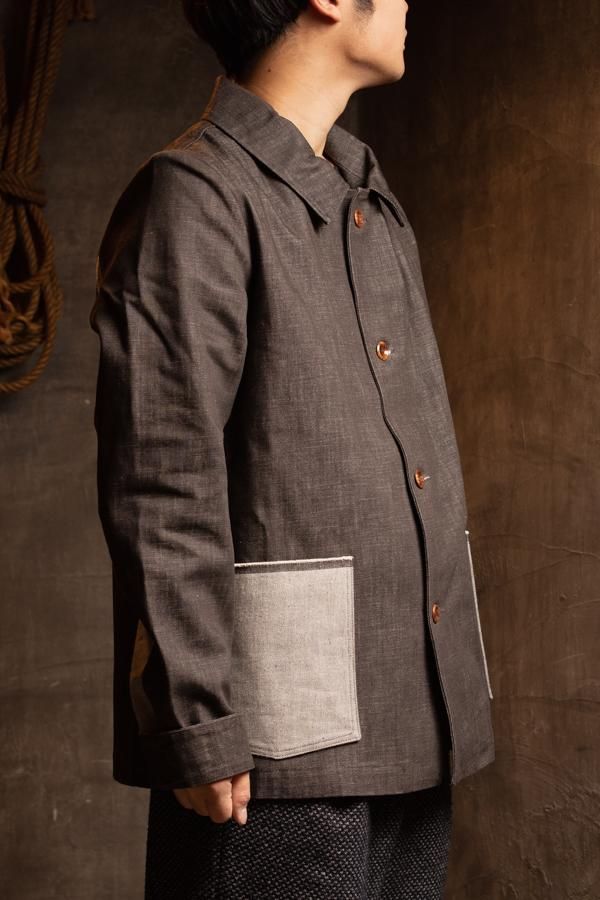 FRANK LEDER】VINTAGE FABRIC EDITION GERMAN BROWN DENIM JACKET