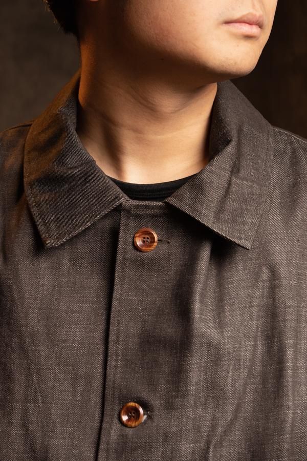 FRANK LEDER】VINTAGE FABRIC EDITION GERMAN BROWN DENIM JACKET