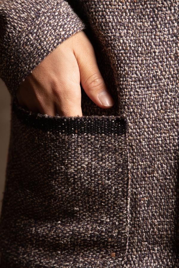 FRANK LEDER】BROWN WOOL CARDIGAN-SLOW&STEADY