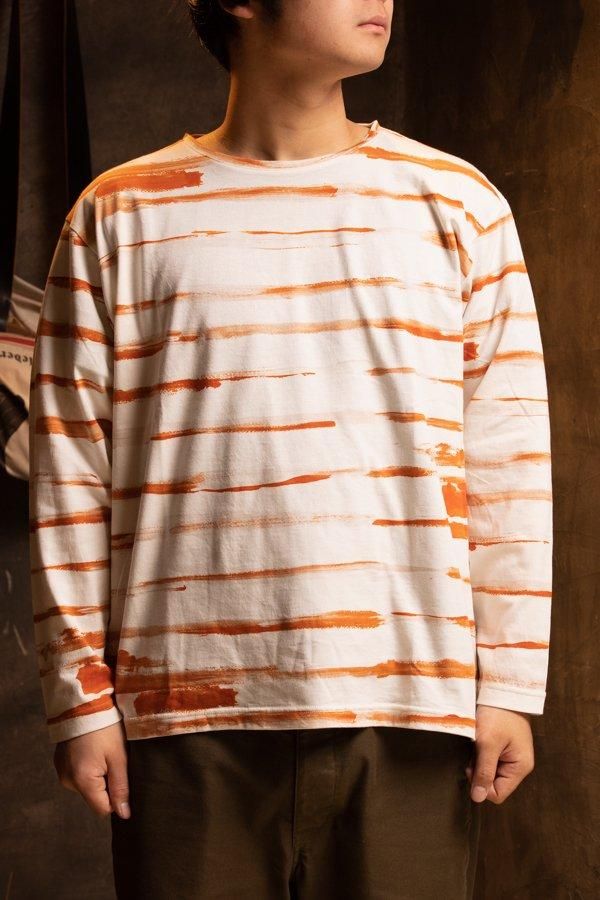 PORTER CLASSIC】ARTIST BORDER LONG SLEEVE SHIRT-SLOW&STEADY