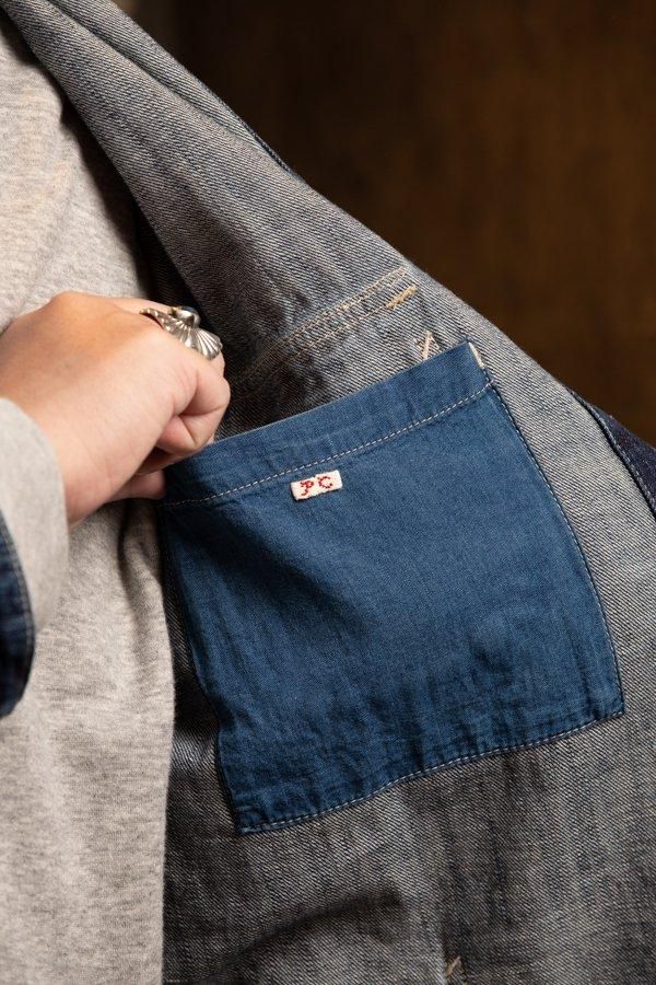 PORTER CLASSIC】STEINBECK DENIM COVERALLS-NAVY-SLOW&STEADY