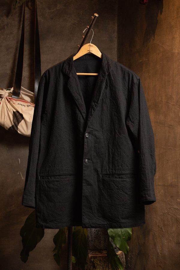 PORTER CLASSIC】CLASSIC DENIM WIDE JACKET-BLACK-SLOW&STEADY