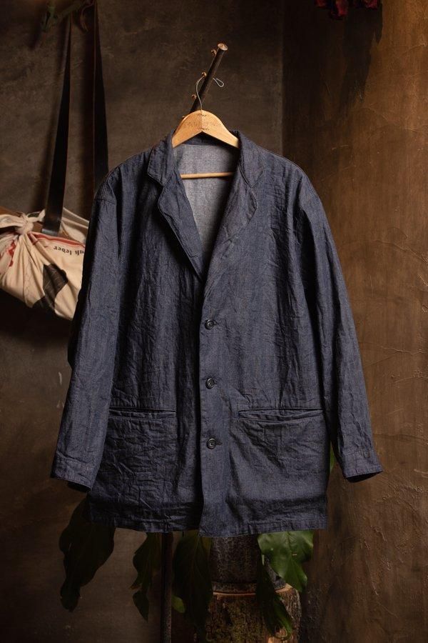 PORTER CLASSIC】CLASSIC DENIM WIDE JACKET-NAVY-SLOW&STEADY
