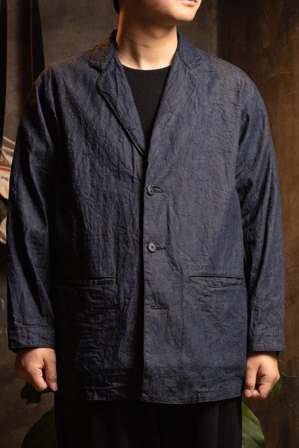 PORTER CLASSIC】CLASSIC DENIM WIDE JACKET-NAVY-SLOW&STEADY