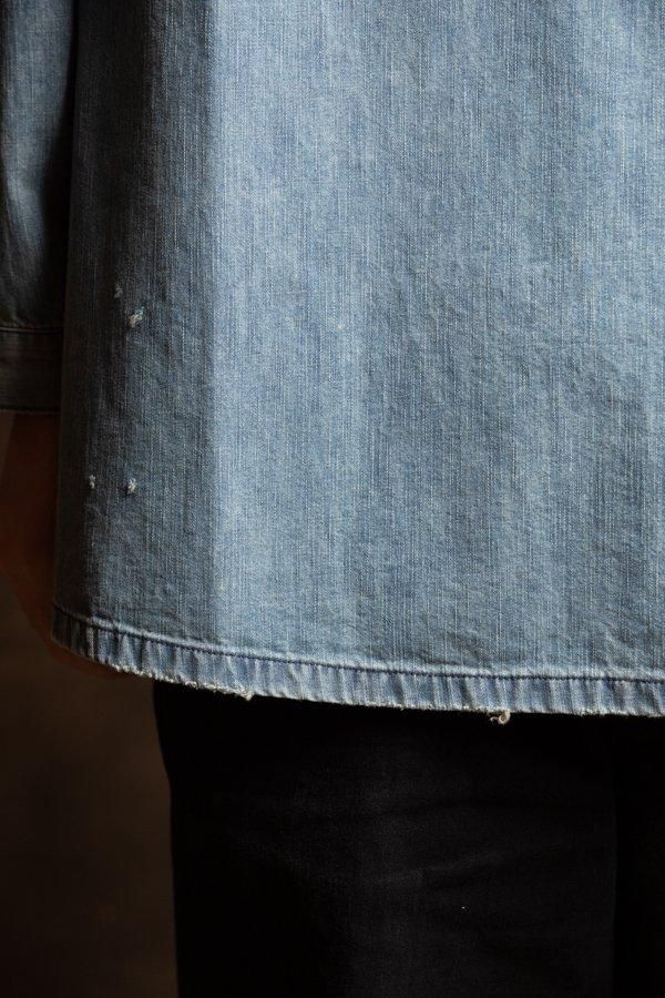 PORTER CLASSIC】CANNERY ROW DENIM SMOCK SHIRT-SLOW&STEADY