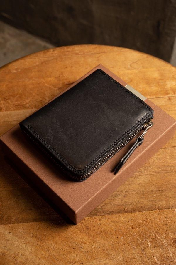 MOTO】FW4R COMPACT ZIP WALLET-BLACK- SLOW&STEADY -