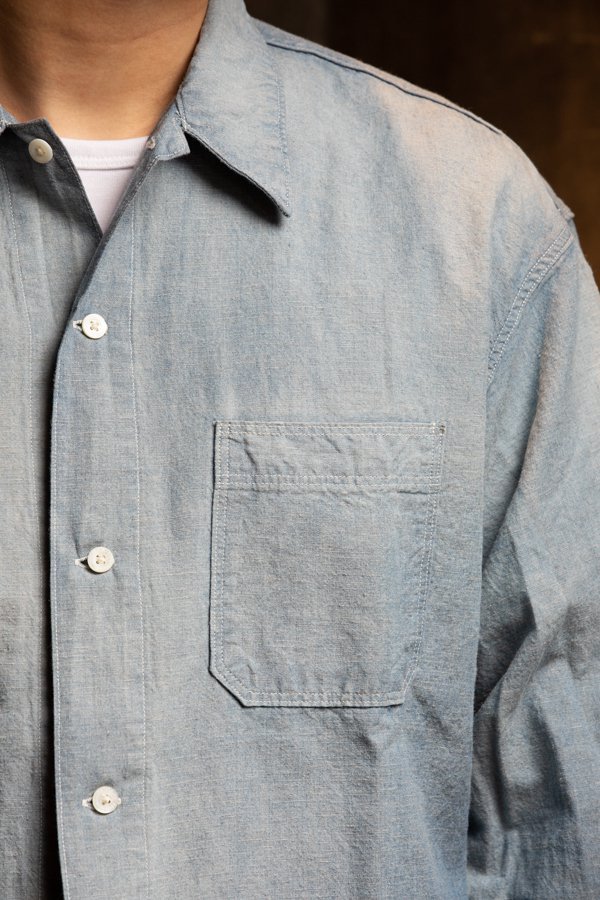 PHIGVEL】CHAMBRAY WORKDAY LS SHIRT-SLOW＆STEADY