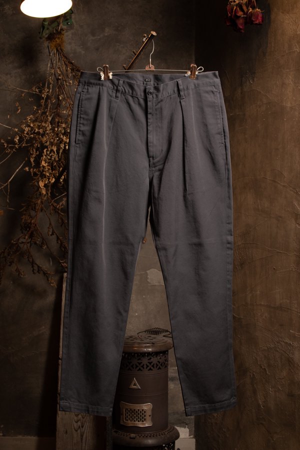 PORTER CLASSIC】NEW ASTAIRE CHINOS/CHARCOAL GRAY-SLOW&STEADY