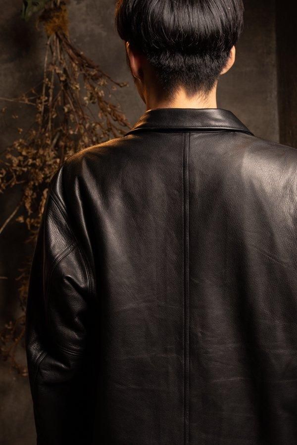 PHIGVEL】LEATHER FIELD JACKET -SLOW&STEADY PHIGVEL】LEATHER FIELD JACKET -SLOW&STEADY