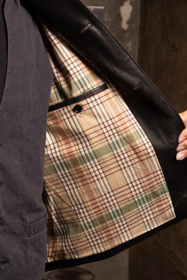 SANDINISTA PHIGVEL レザージャケット M 馬　フィグベル PHIGVEL】LEATHER FIELD JACKET -SLOW＆STEADY