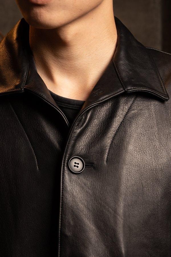 PHIGVEL】LEATHER FIELD JACKET -SLOW&STEADY PHIGVEL】LEATHER FIELD JACKET -SLOW&STEADY