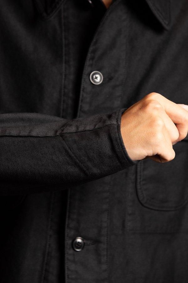 PORTER CLASSIC】MOLESKIN COVERALL JACKET-BLACK-SLOW&STEADY