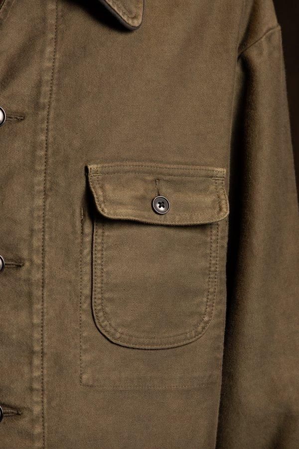 PORTER CLASSIC】MOLESKIN COVERALL JACKET-OLIVE-SLOW&STEADY