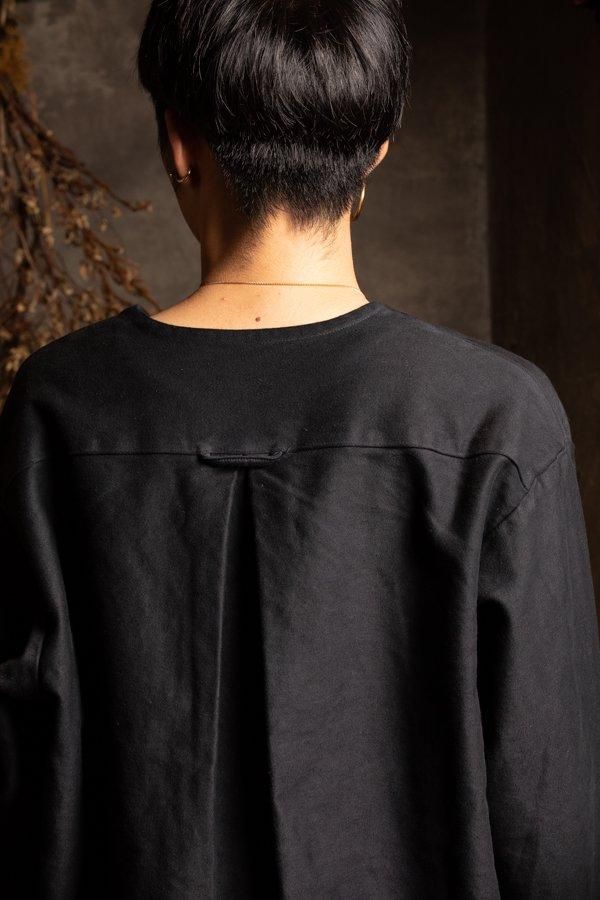 PORTER CLASSIC】MOLESKIN NO COLLAR SHIRT JACKET-SLOW&STEADY