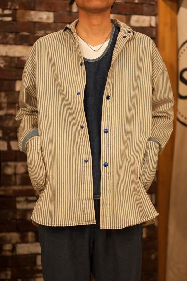 PORTER CLASSIC】SUMMER HICKORY SHIRT JACKET-SLOW&STEADY