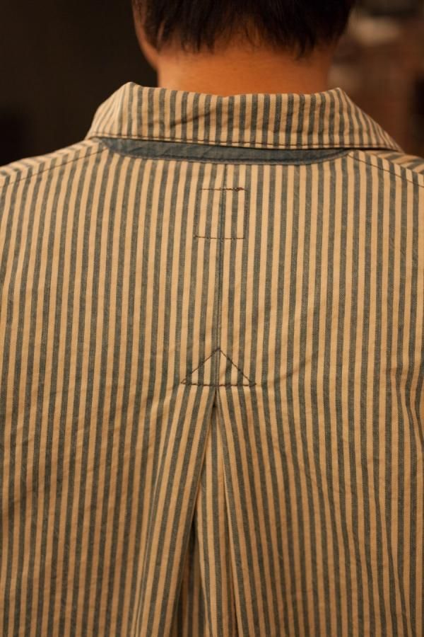 ジャケット・アウター Porter classic Summer hickory PORTER CLASSIC】SUMMER HICKORY SHIRT JACKET-SLOW&STEADY