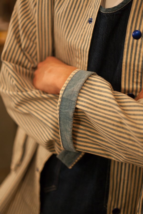 PORTER CLASSIC】SUMMER HICKORY SHIRT JACKET-SLOW&STEADY