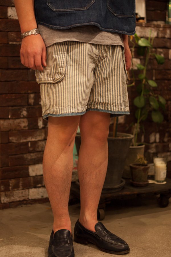 PORTER CLASSIC】SUMMER HICKORY SHORTS-SLOW&STEADY