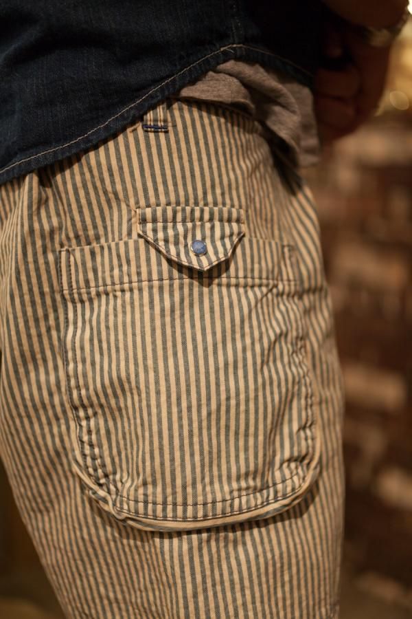 PORTER CLASSIC】SUMMER HICKORY SHORTS-SLOW&STEADY