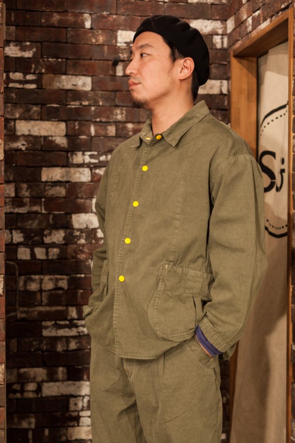 PORTER CLASSIC】POPLIN SHIRTS JACKET-SLOW&STEADY