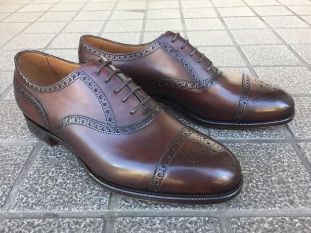 EDWARD GREEN / エドワード グリーン CADOGAN 202E セミブローグ オックスフォード 202E DARK OAK  ANTIQUE ダークブラウン