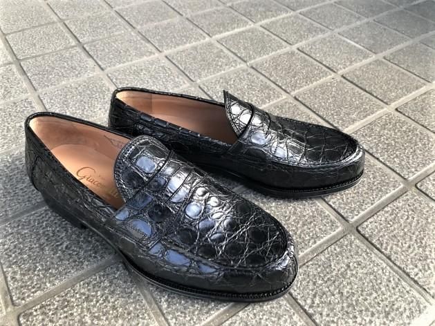 F.lli  Giacometti,フラテッリジャコメッティ,ジャコメッティ,Giacometti,イタリア,ITALY,ローファー,LOAFER,クロコ,ワニ革