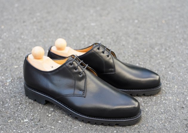 Ludwig Reiter R20 Plain Toe Derby Black - Rifare - リファーレ