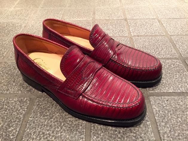 F.LLI Giacometti / フラテッリ ジャコメッティ FG366 ローファー TEJUS BORDEAUX リザード ボルドー