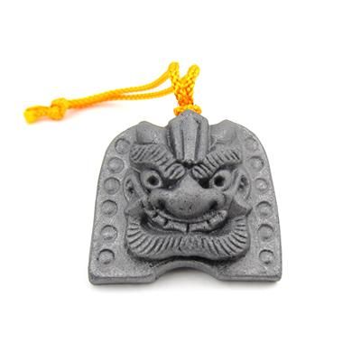 徳舛瓦店】4㎝ミニ鬼瓦ストラップ - 京都SHIKONYA