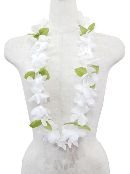 Torch Ginger ホワイトドレス　フラダンス　白 ルアウレイ ホワイト 白 - トーチジンジャー-Torch Ginger Torch