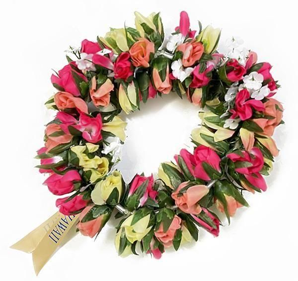 【5本セット】ライトピンク　チューブローズ　オープンマイレレイ　フラダンス 楽天市場】マイレレイ チューブローズ オープン フラダンス レイ